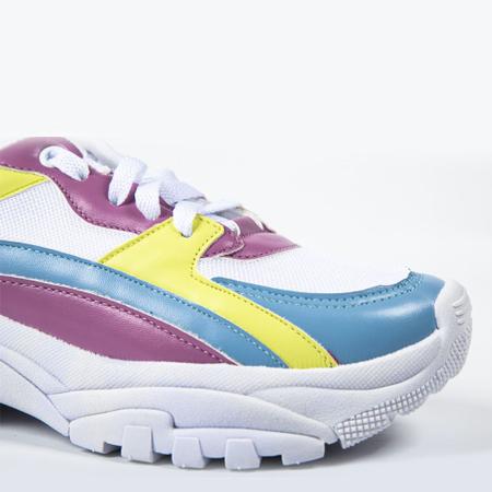 T nis Chunky Feminino Blogueira Sneaker Branco Colorido Terra
