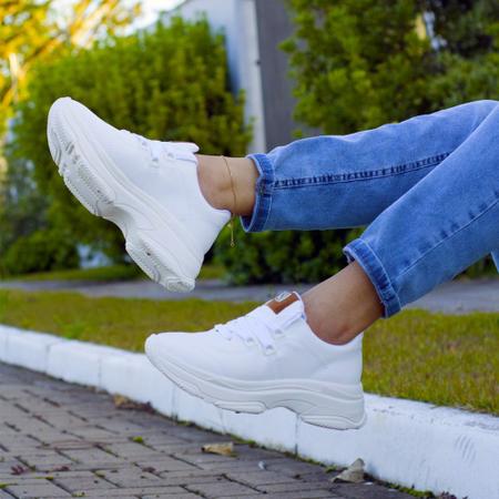 Tenis chunky sales feminino branco