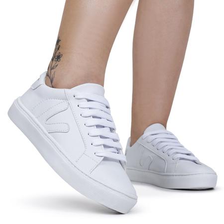 Tenis confortavel feminino branco sale
