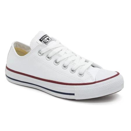 Tênis Converse All Star Branco Couro Sintetico Feminino e Masculino sola  baixa - Tamanho 34