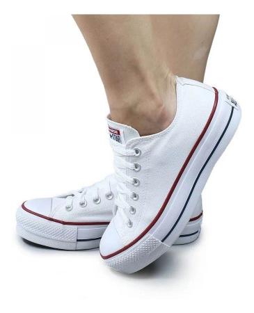 Tenis All Star Converse Feminino - Branco+Preto