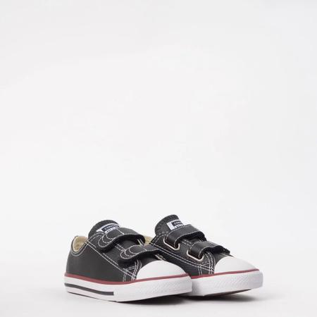 Tênis All Star Infantil Couro e Velcro Preto Converse - Tênis All Star  Infantil Couro e Velcro Preto Converse - Converse