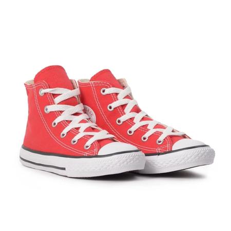 Tênis Converse Chuck Taylor All Star Cano Alto Juvenil Preto / Vermelho