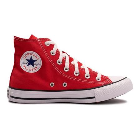 Tênis All Star Chuck Taylor Cano Alto - Preto e Vermelho, Netshoes