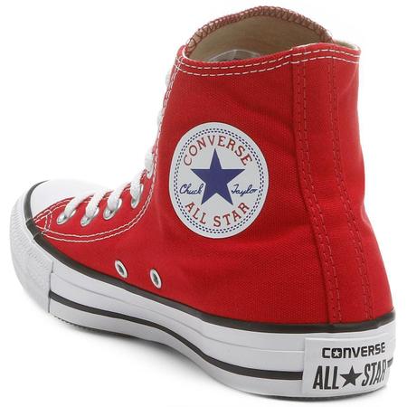 Tênis Converse All Star Chuck Taylor Cano Médio Preto e Vermelho