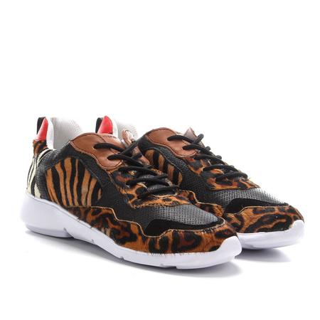 T nis Couro Bottero Jogging Animal Print Feminino T nis Feminino