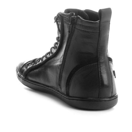 Tênis couro cavalera cheap cano médio preto