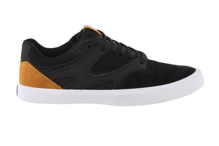 Tenis dc cheap preto e bege