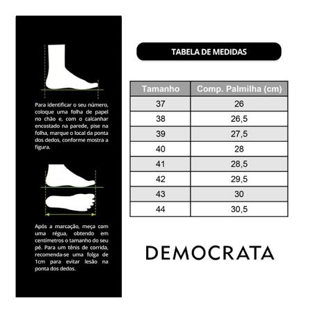 Imagem de Tênis De Couro Democrata Masculino Denim Dave 336101 + Meia Color Sports