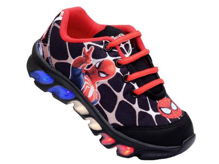 Tenis homem sale aranha acende luz