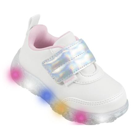 Imagem de Tênis de Led Infantil Pampili Liz Luz 682.059 Tira Comfy