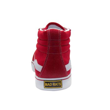 Tênis Unissex Mad Rats Hi Top Old School Vermelho Vermelho