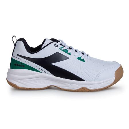 T nis Diadora Strike Branco e Verde Unissex Alta Performance