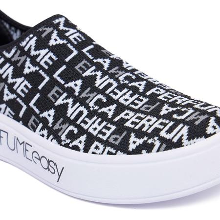 Tênis Easy Lança Perfume Knit Monograma In24 Preto Feminino Imagem de Tênis Easy Lança Perfume Knit Monograma In24 Preto Feminino