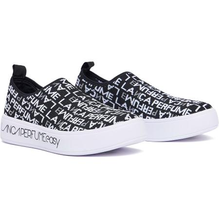 Tênis Easy Lança Perfume Knit Monograma In24 Preto Feminino Imagem de Tênis Easy Lança Perfume Knit Monograma In24 Preto Feminino