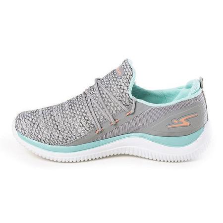 Tênis Esportivo Feminino Adrun Fit 8410F Cinza Imagem de Tênis Esportivo Feminino Adrun Fit 8410F Cinza