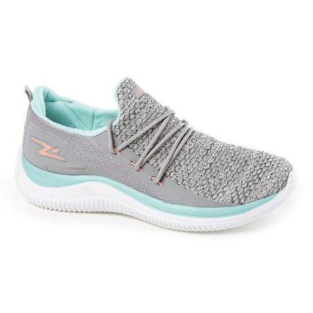 Tênis Esportivo Feminino Adrun Fit 8410F Cinza Imagem de Tênis Esportivo Feminino Adrun Fit 8410F Cinza