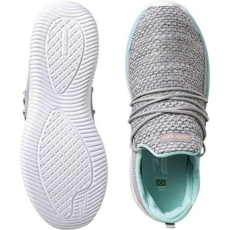 Tênis Esportivo Feminino Adrun Fit 8410F Cinza Imagem de Tênis Esportivo Feminino Adrun Fit 8410F Cinza