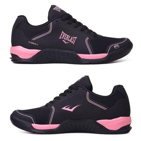 Tênis Everlast Climber 3 Cross Training Treino Academia Feminino Rosa e  Preto - Tênis Esportivo - Magazine Luiza