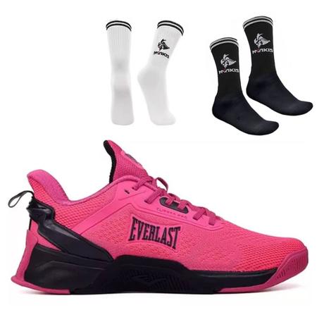 Tênis Everlast Climber Pro Feminino Training Rosa e Preto - Tênis para  Academia - Magazine Luiza