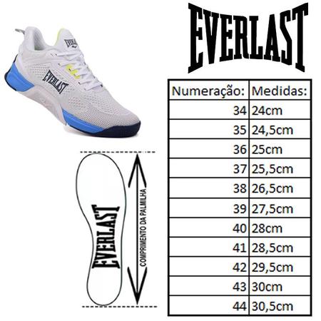 T nis Everlast Climber Pro Unisex Cross Training Branco Azul