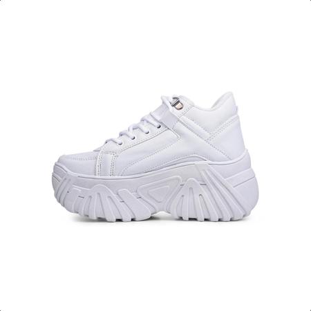 T nis Feminino Bufalo Novo Branco T nis Solado Alto Nexa T nis