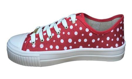 Tenis moleca hotsell branco e vermelho