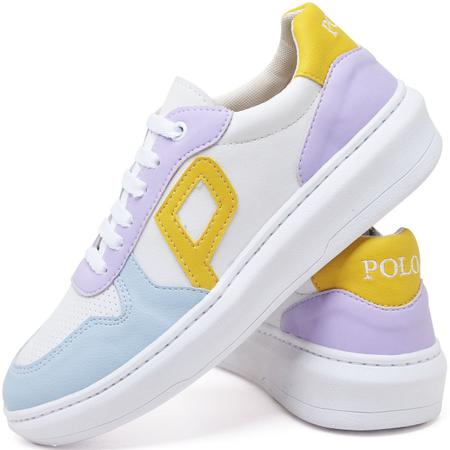 Tênis Feminino Casual Multicolor Adulto Juvenil Com Relógio Digital - Polo Blu Imagem de Tênis Feminino Casual Multicolor Adulto Juvenil Com Relógio Digital