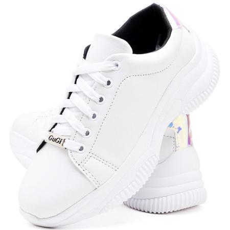 Imagem de Tênis Feminino Casual Neon Caminhada Plataforma Sneaker Gugi Flatform