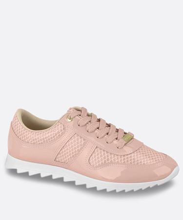 Tênis Feminino Casual Tratorado Verniz Textura Moleca - Calçados Femininos  - Magazine Luiza
