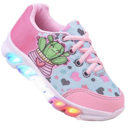 Tenis infantil feminino deals luzinha