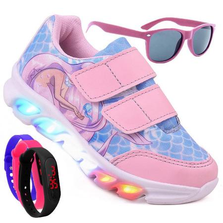 Tenis feminino best sale de led infantil