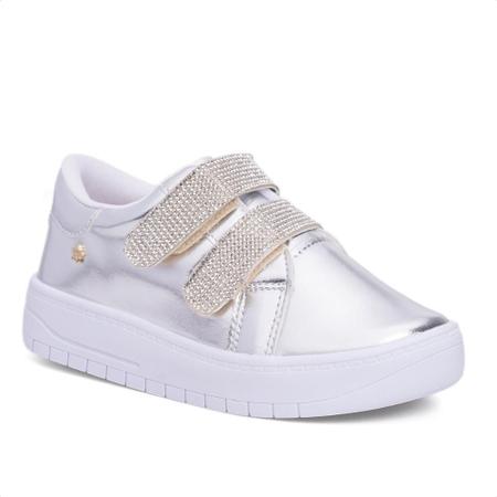 Tenis Feminino Infantil Casual Calce Facil Tiras Strass Moda Menina Fashion Tenis Infantil Magazine Luiza