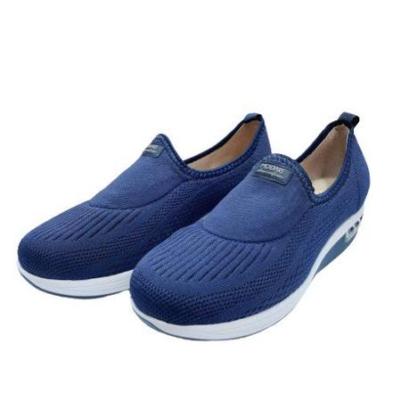 Tenis Plataforma Slip On Feminino Super Confortavel Parishoes Azul