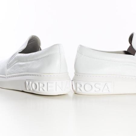 Tenis branco store morena rosa