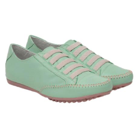 Tênis Feminino Sapatênis Mocassim Mocatênis Couro Azul Celeste - N 33 Até  42 - Mocassim Feminino - Magazine Luiza