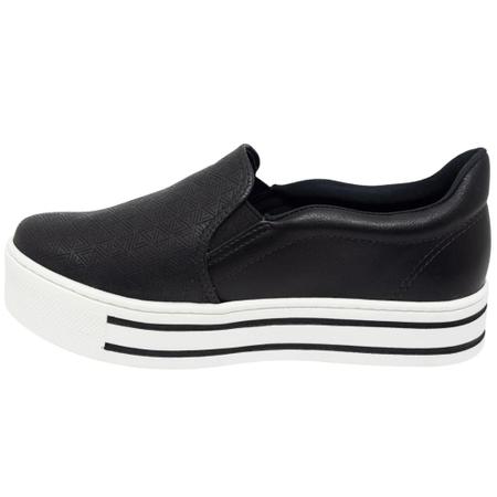 Imagem de Tênis Feminino Slip On Plataforma Com Elástico Via Marte