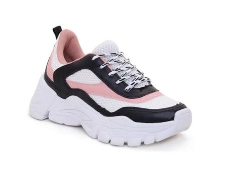 Tênis Feminino Sneaker Plataforma Branco e Rosa Confortável - Zion Shoes - Tênis  Feminino - Magazine Luiza