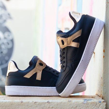 T nis Feminino Street Air Urbano Casual Academia em Couro Force