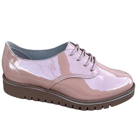 T nis Feminino Tratorado Verniz Baixo Oxford Beira Rio Macio