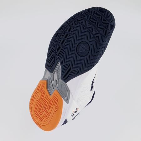 T nis Fila Float Verve Branco e Laranja T nis Esportivo