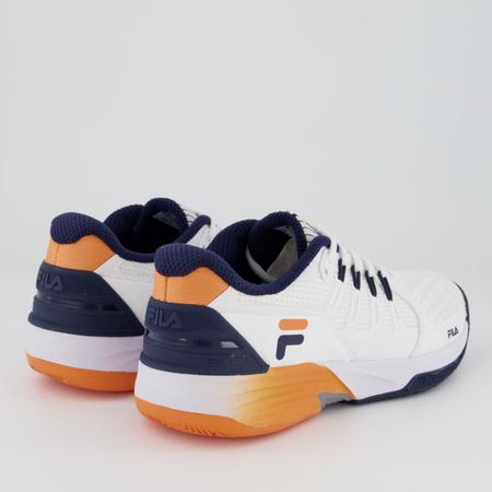T nis Fila Float Verve Branco e Laranja T nis Esportivo