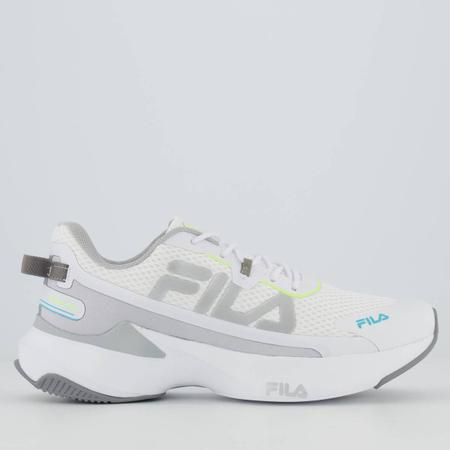 T nis Fila Recovery Feminino Branco e Amarelo T nis de Corrida