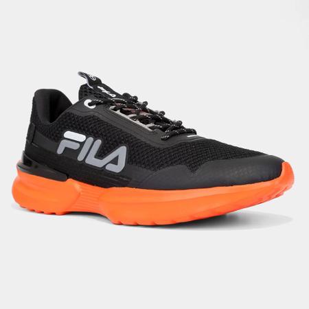 Tenis fila laranja e preto sale