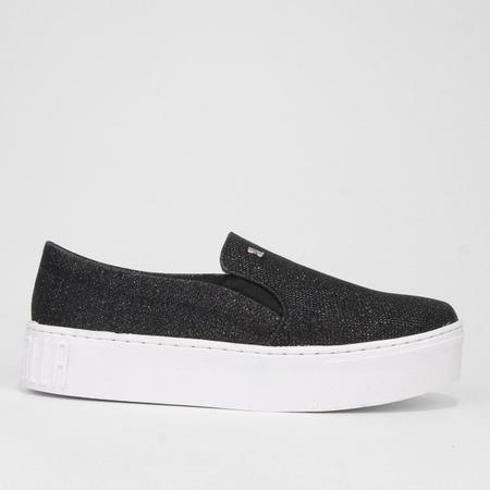 Tenis flatform preto santa lolla 2025