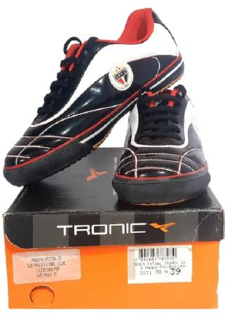 Tenis Futsal Tronic São Paulo Tricolor Imagem de Tenis Futsal Tronic São Paulo Tricolor