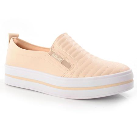 Tenis Quiz 65-1791-04 Slip On Flatform Calce Fácil Feminino