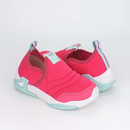 Imagem de Tênis Infantil Comfort Kidy Play Motinha Pink e Verde