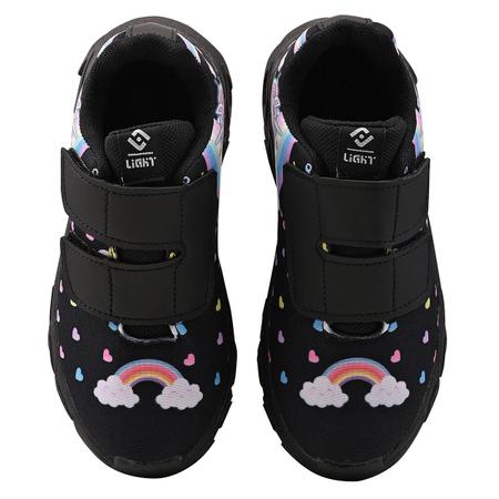 Imagem de Tenis Infantil De Led Unicornio + Chinelo Oculos Relogio