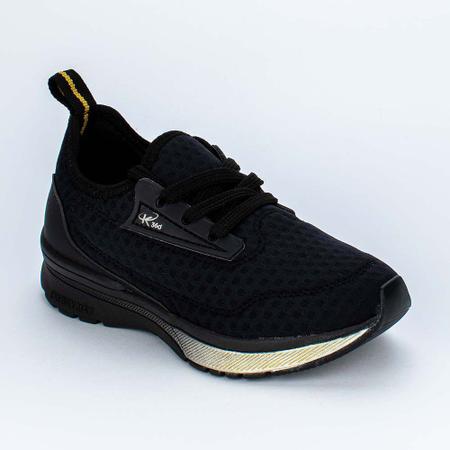 T nis Infantil Esportivo Kidy Energy Max Comfy Todo Preto T nis